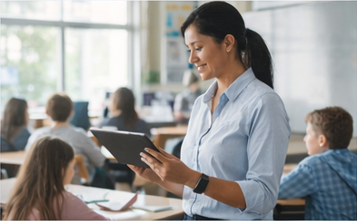 AI literacy education classroom for K-12 students